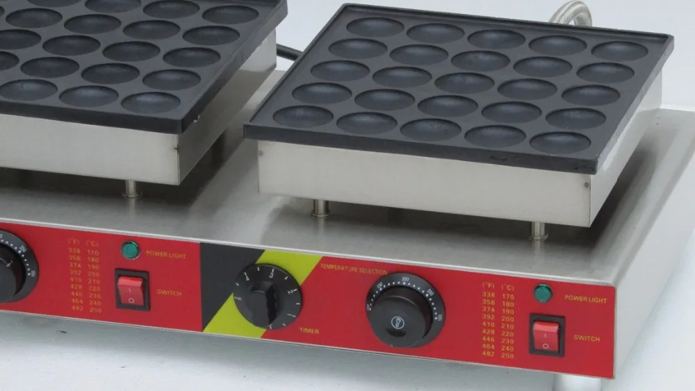 Бесплатная доставка 50 шт. Электрический голландский мини блинчики Poffertjes машина