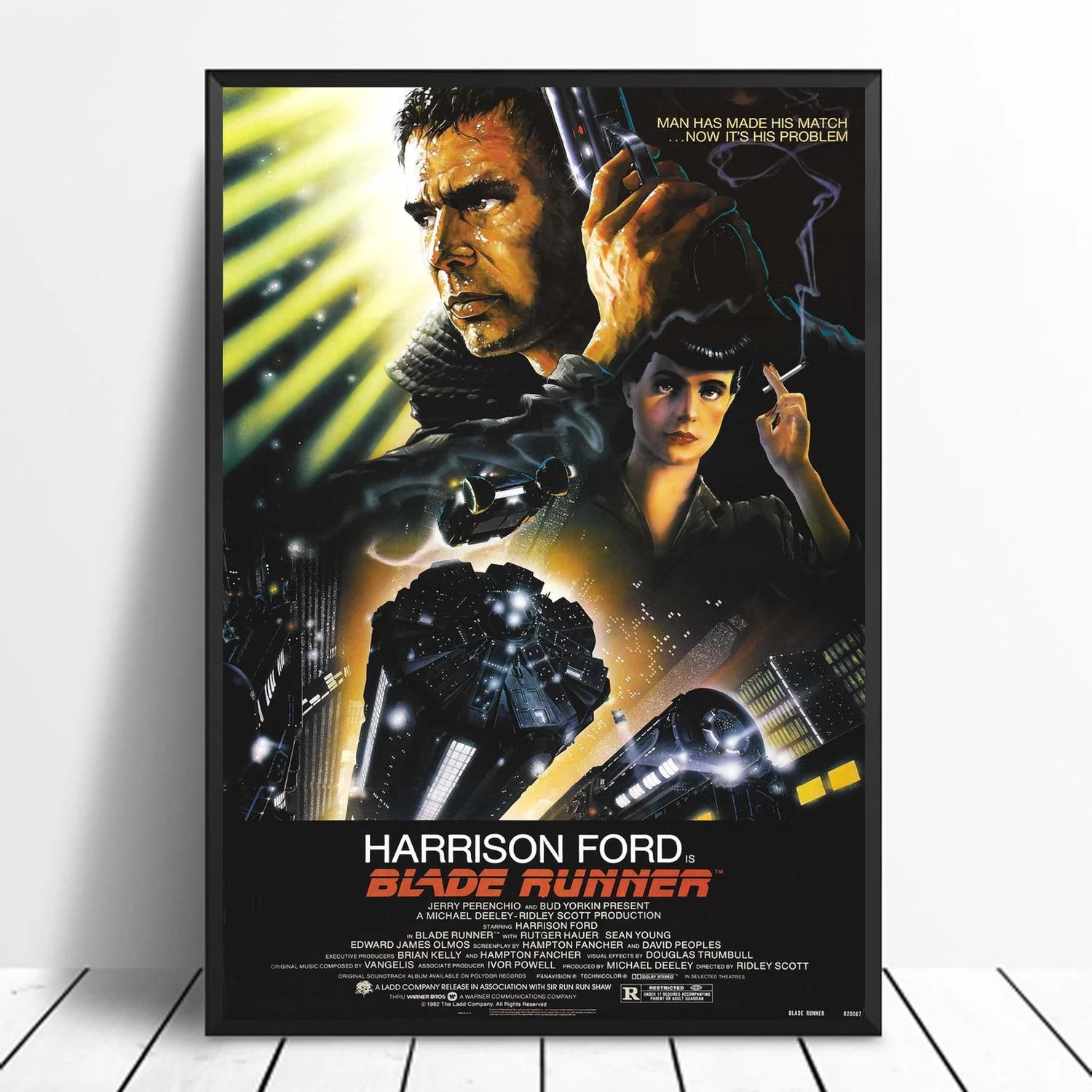 Харрисон Форд ИС блейд бегун (1982) художественная Обложка постер фильма холст