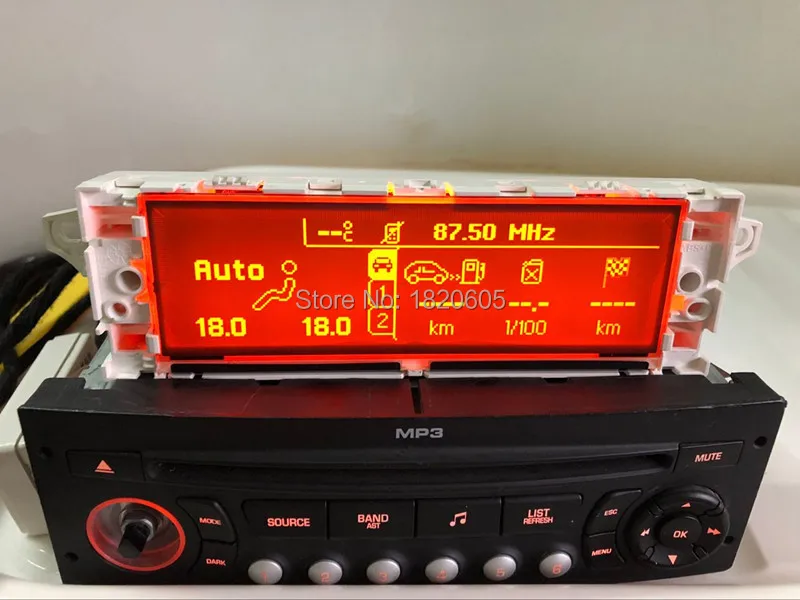 Оригинальный монитор с экраном и поддержкой USB Dual zone Air Bluetooth 12 контактов (красный)