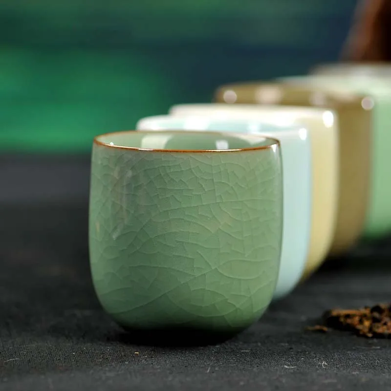 2 шт./лот 160 мл Японские чайные чашки Longquan Celadon для напитков/Винтажные кофе