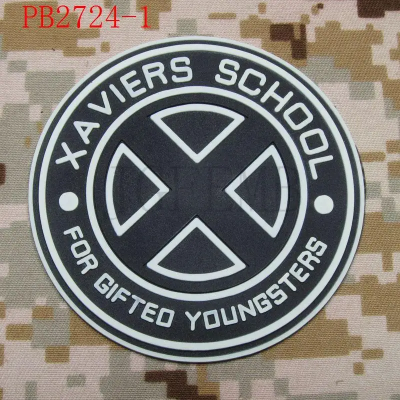 X MAN в XAVIERS SCHOOL FOR GIFTED YOUNGSTERS 3D накладка из ПВХ|school patch|3d pvc patchpatch 3d |