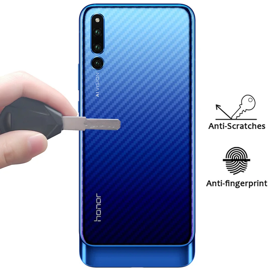 KLOVRRD Soft Back Full Cover Screen Protector for Huawei Magic 2 Y9 2019 P Smart Y7 Prime Carbon Fiber Protective Film Sticker | Мобильные