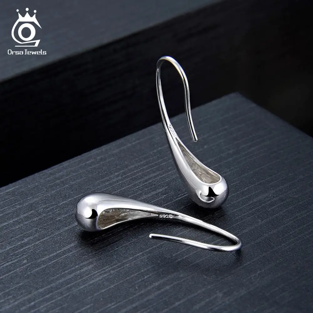Женские серьги подвески ORSA JEWELS уникальные из настоящего серебра 925 пробы