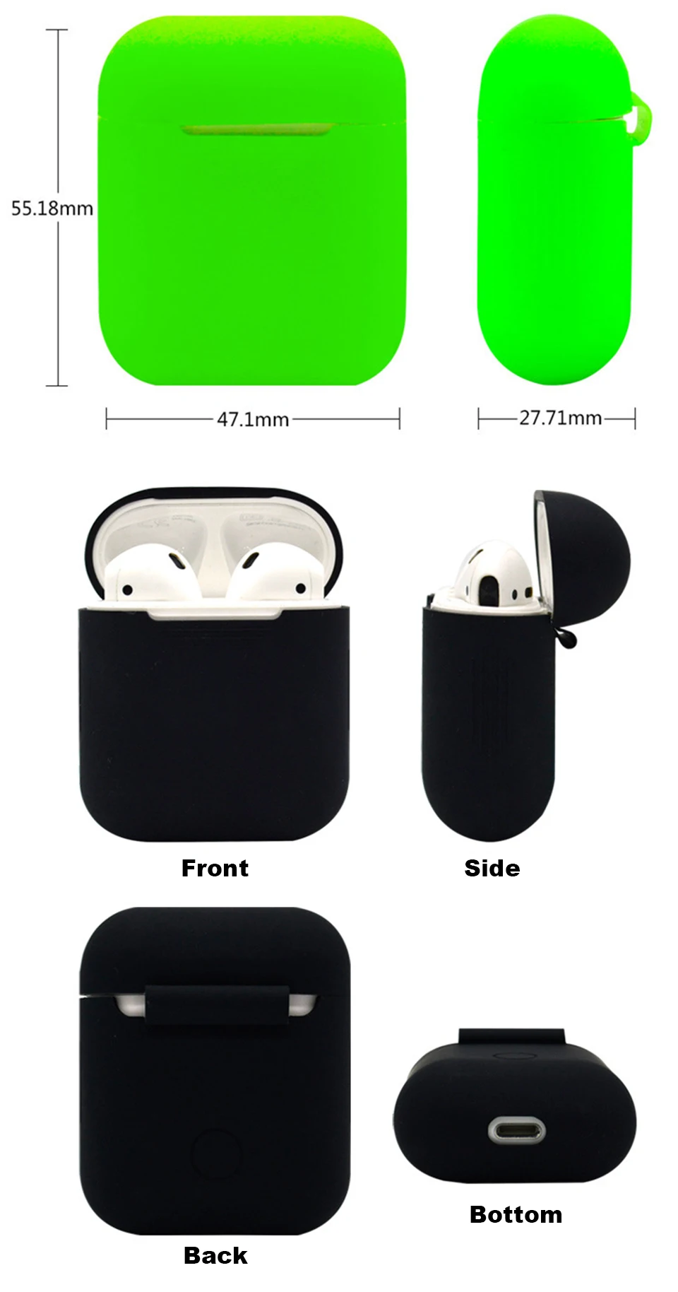 Чехол для наушников Apple Airpods чехол i10 i11 i12 i13 i14 i18 i20 i30 i40 i60 i77 i80 i100 наушники-вкладыши tws с w1 чип наушники чехол s аксессуар воздушного накладки