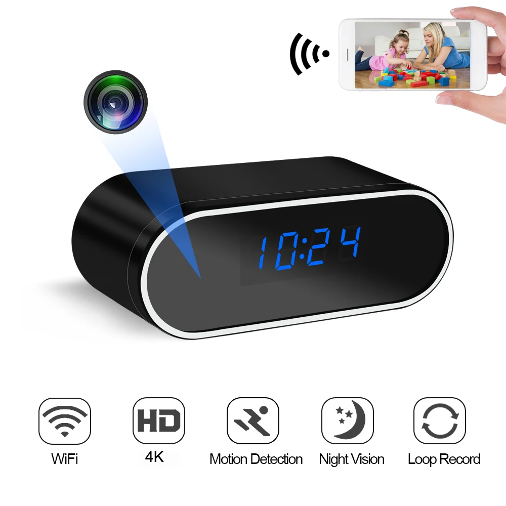 4K HD WiFi камера мини IP безопасности ночное видение детектор движения wifi P2P