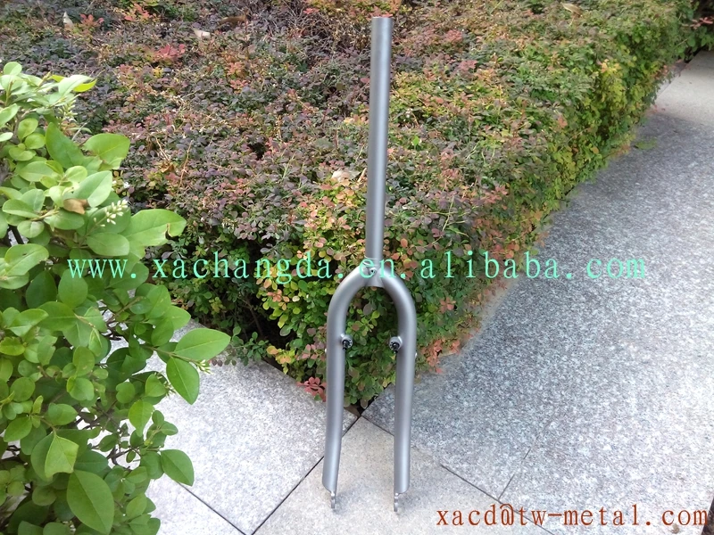 Титановая Складная Велосипедная вилка с пескоструйной обработкой