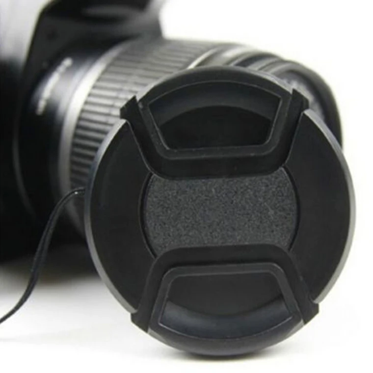 

37-46mm Front Lens Cap Hood Cover Snap-on For Canon Nikon Pentax Fuji Sony
