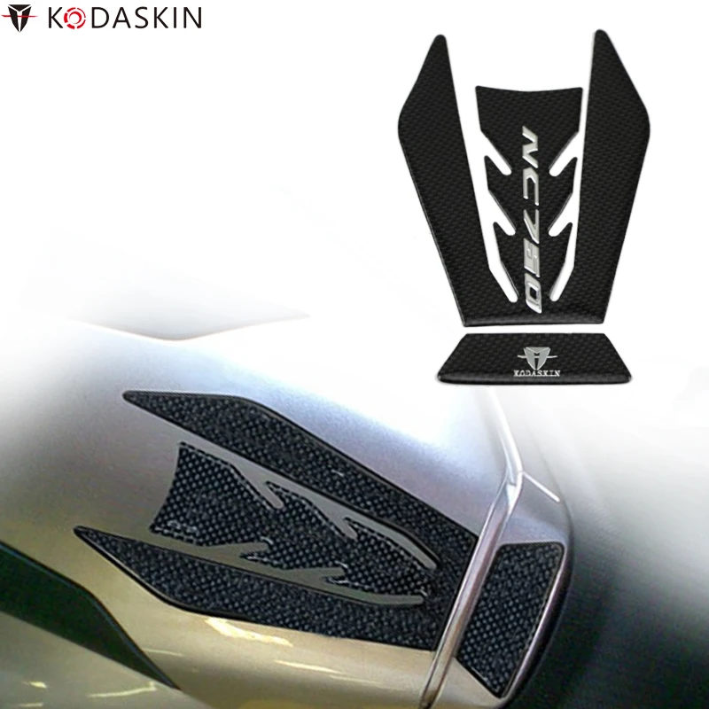 Защитные 3D наклейки KODASKIN на бак для Honda NC700 NC750 NC750S NC750X|carbon tank pad|stomp gripcarbonation |