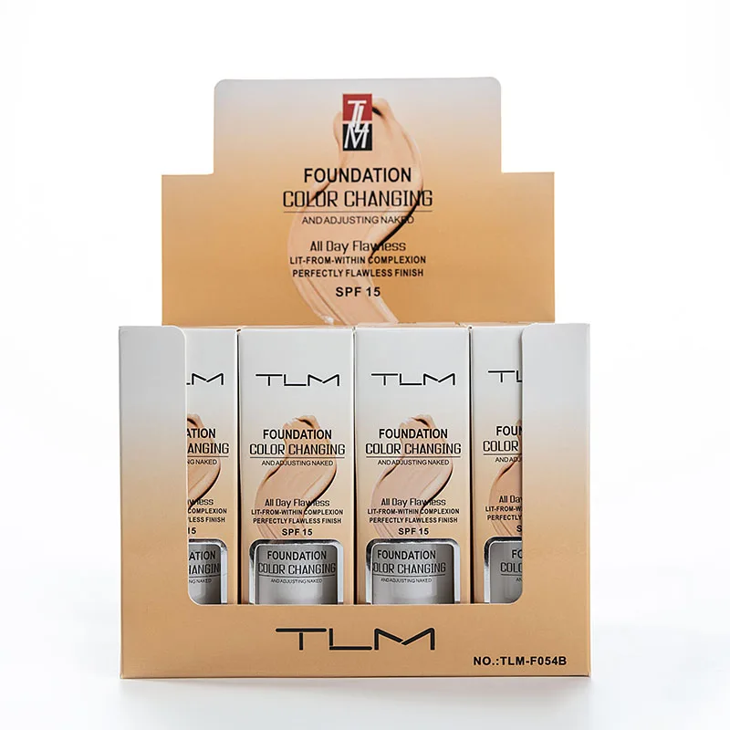 TLM Pro меняющая цвет основа для макияжа жидкое покрытие лица консилер долговечный