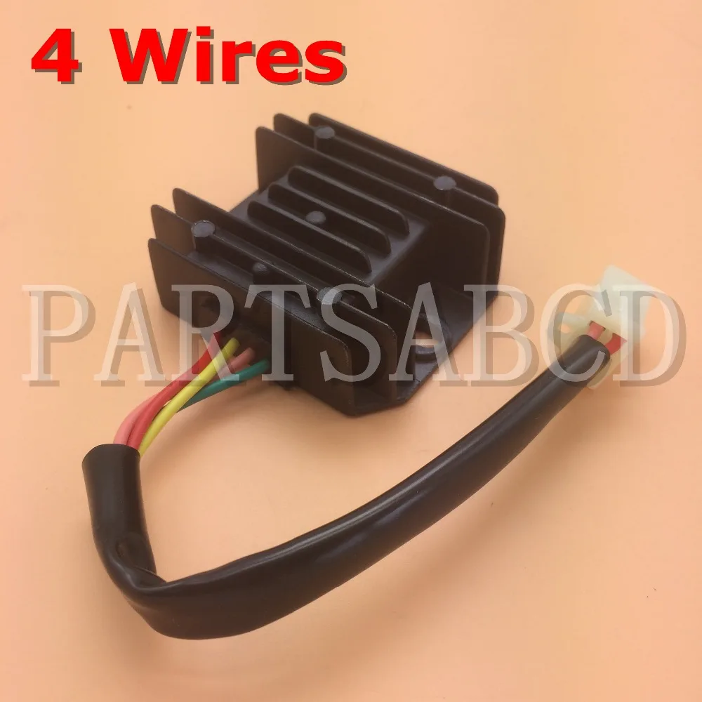 PARTSABCD 4 проводной регулятор напряжения выпрямитель GY6 150 200 250cc ATV Dirt Bike Мопед