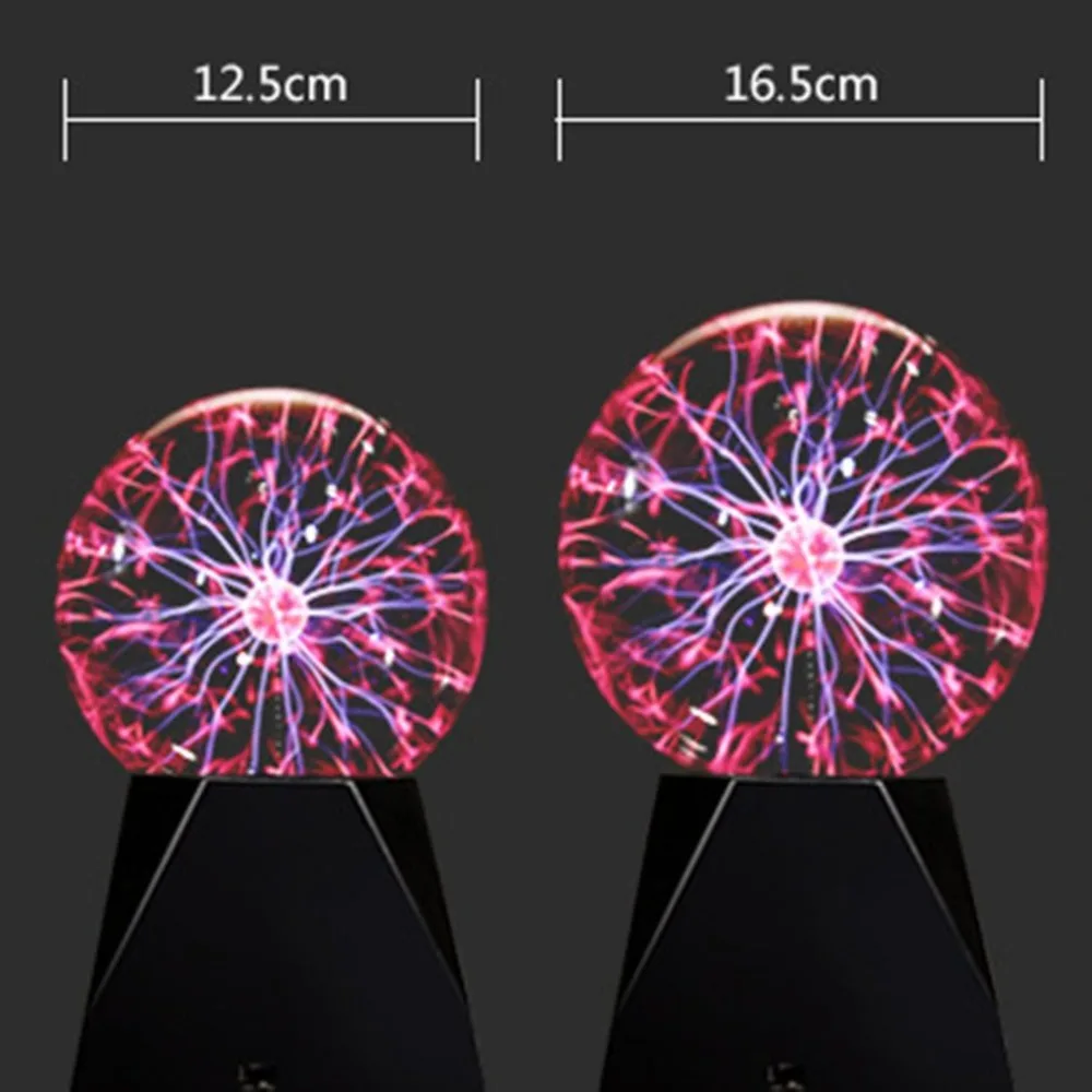 Magic Crystal Globe Desktop Light USB Plasma Ball Sphere Lightning Lamp Transparent Home Party Night 4 inch 5 | Лампы и освещение