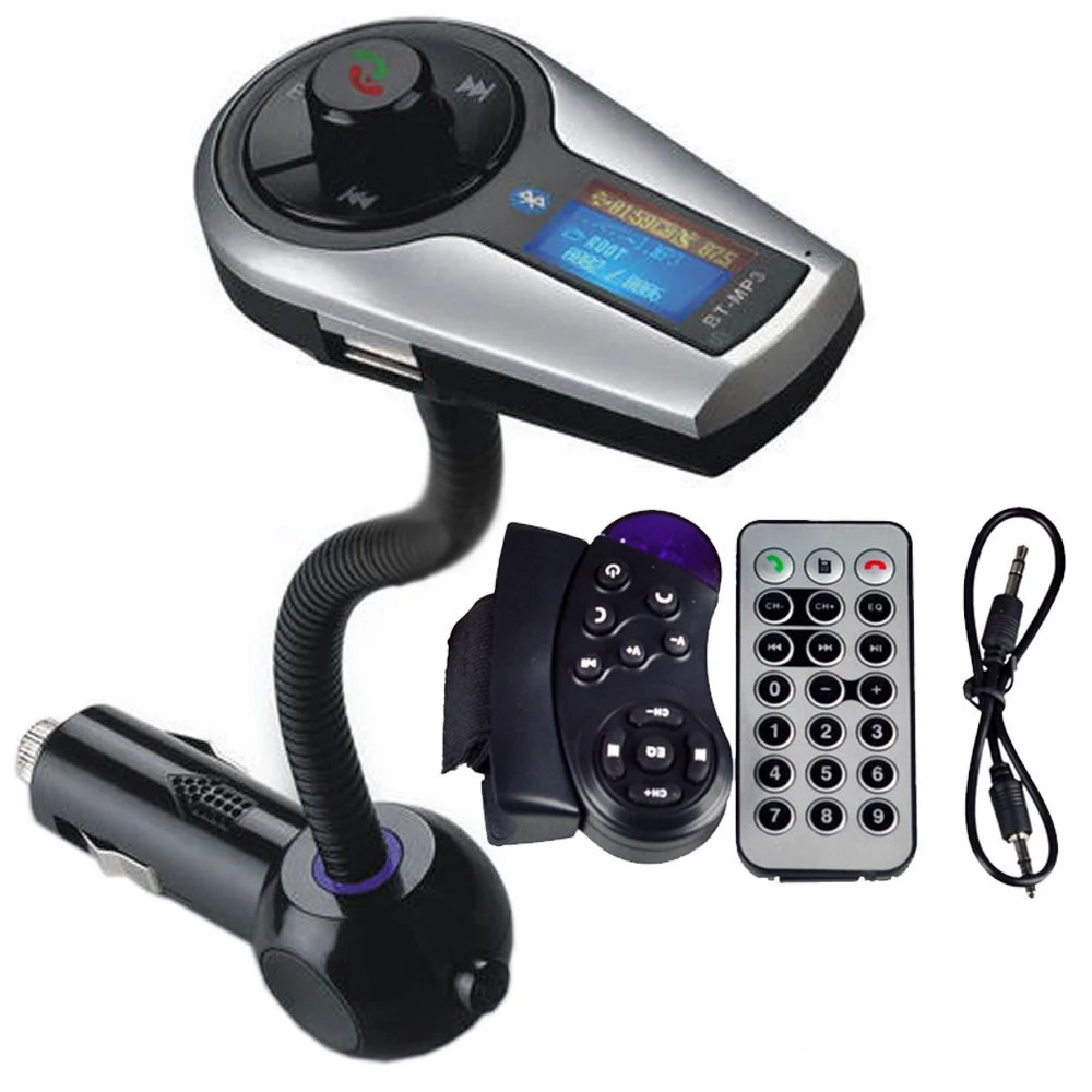 Bluetooth fm передатчик беспроводной Hands free MP3 USB Автомобильное зарядное устройство с