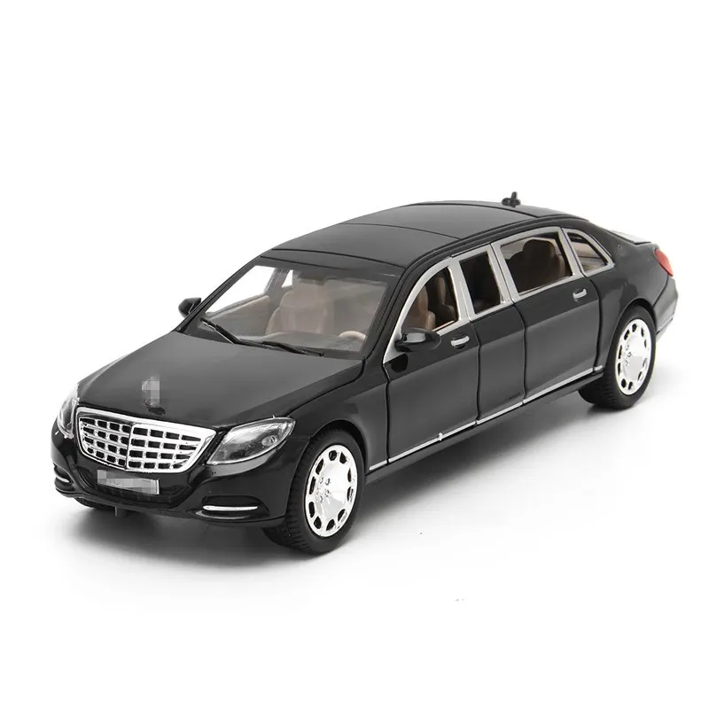 1:24 для Mercedes Maybach S600 люкс литой модельный автомобиль коллекция игрушек для детей Подарки для взрослых Рождественский подарок игрушка