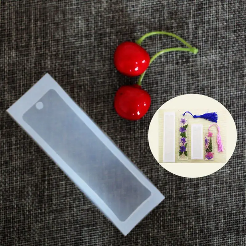 2 шт./компл. прямоугольная силиконовая Закладка плесень, DIY Закладка форма для изготовления эпоксидной смолы ювелирные изделия DIY ремесло силиконовая Прозрачная форма