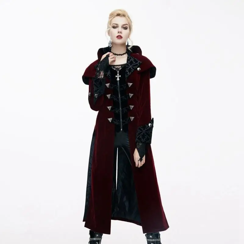 Devil Fashion Women's Goth Velvet Tail Coat CT05901/CT05902 | Женская одежда