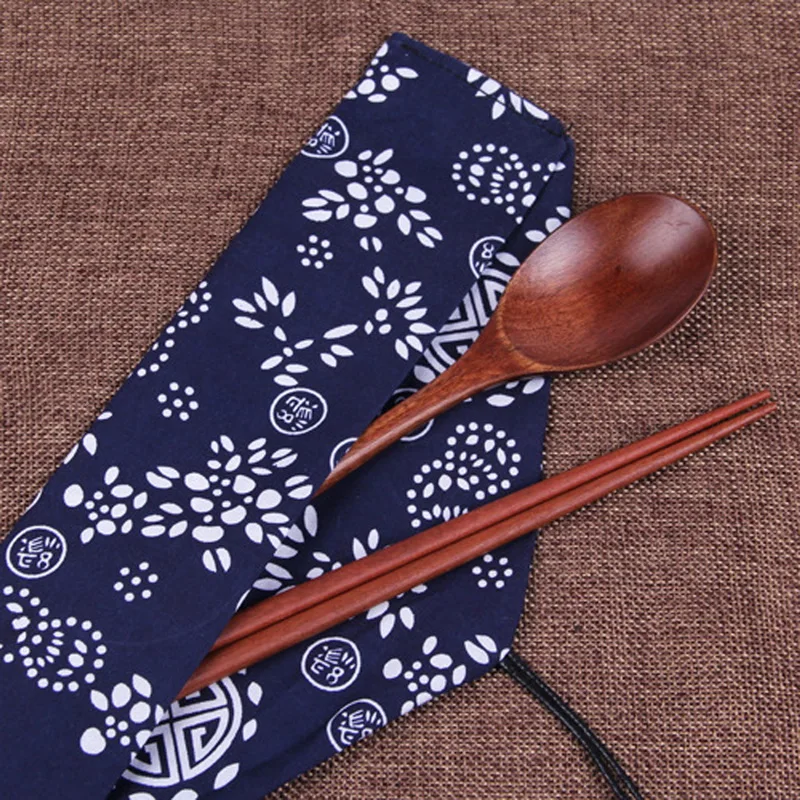 1 Набор посуды деревянные портативные палочки для еды ложка столовые приборы