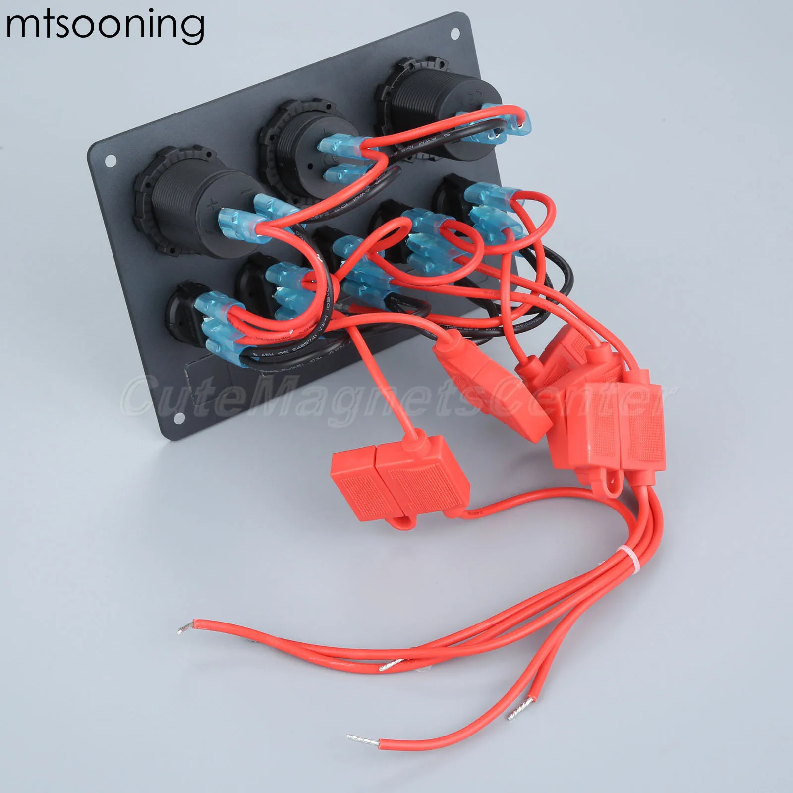 Зарядное устройство mtsooning с двумя USB разъемами светодиодный вольтметр 12 В