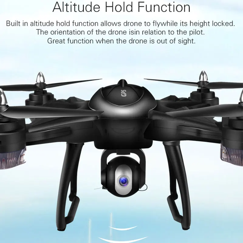 Профессиональный Дрон 2,4G wifi FPV 720 P/1080 P HD широкоугольная камера gps позиционирование Следуйте за мной одна кнопка возврата Квадрокоптер