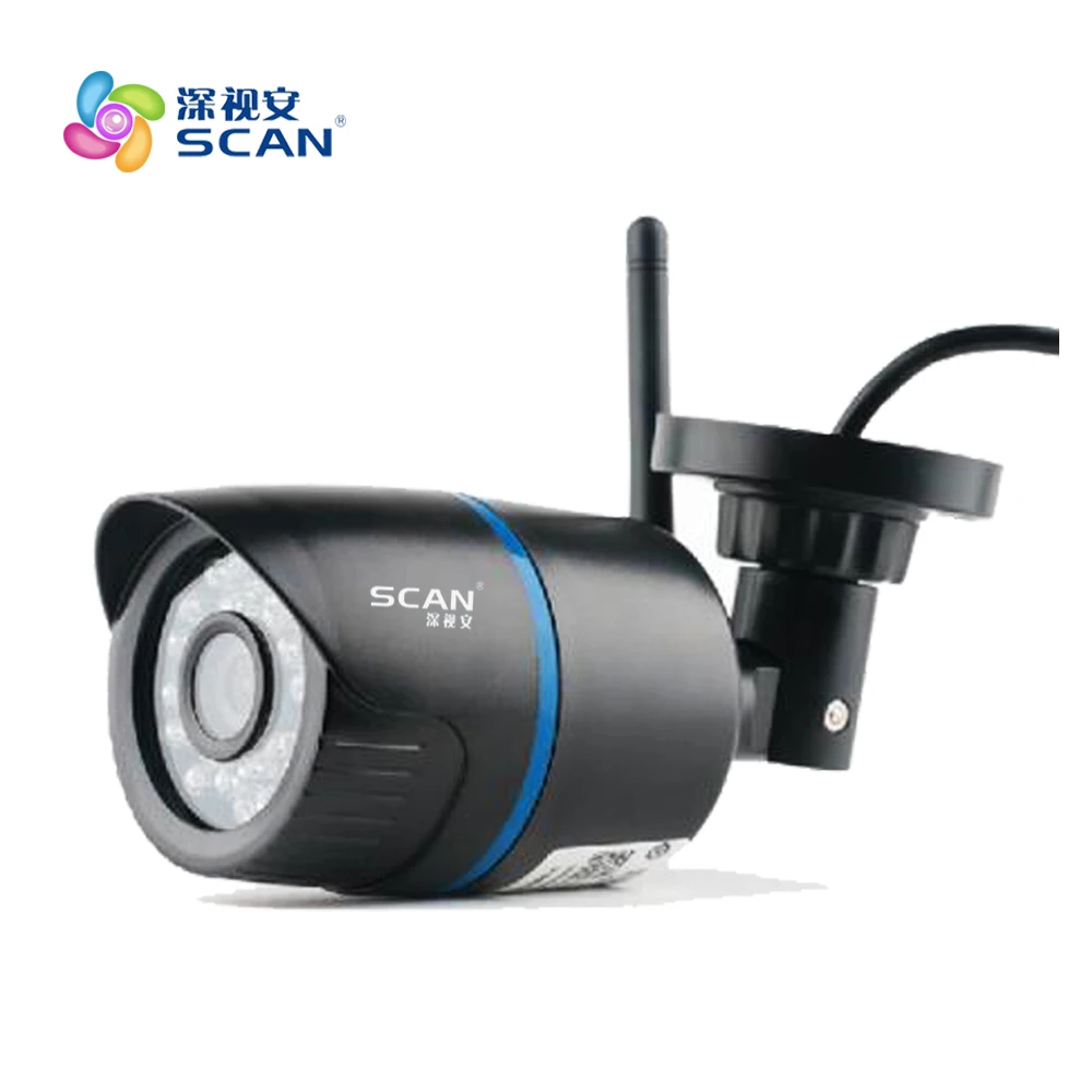 2.0mp 1080p цилиндрическая Ip камера Wifi Беспроводная камера наблюдения обнаружения движения наружная водонепроницаемая черная пластиковая веб-камера горячая распродажа