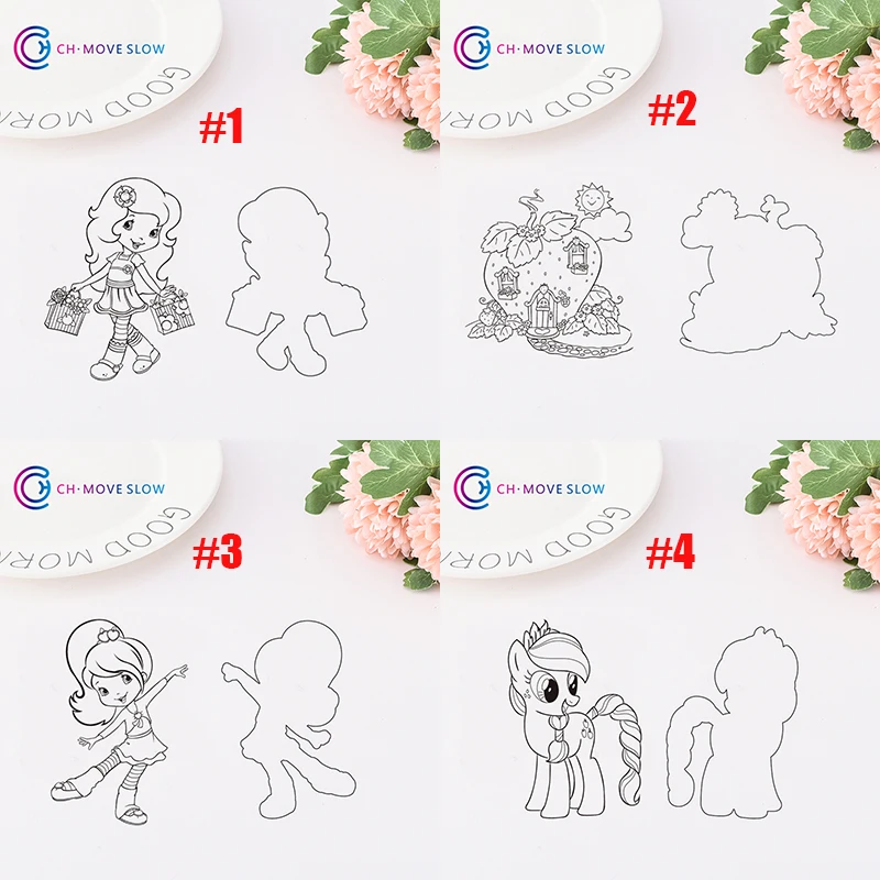 CH милые девушки и штампы животных резки штампов металла DIY Скрапбукинг карты