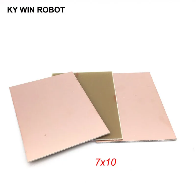 5 шт. FR4 PCB односторонняя медная плакированная пластина DIY PCB комплект ламинированная печатная плата 7x10 см