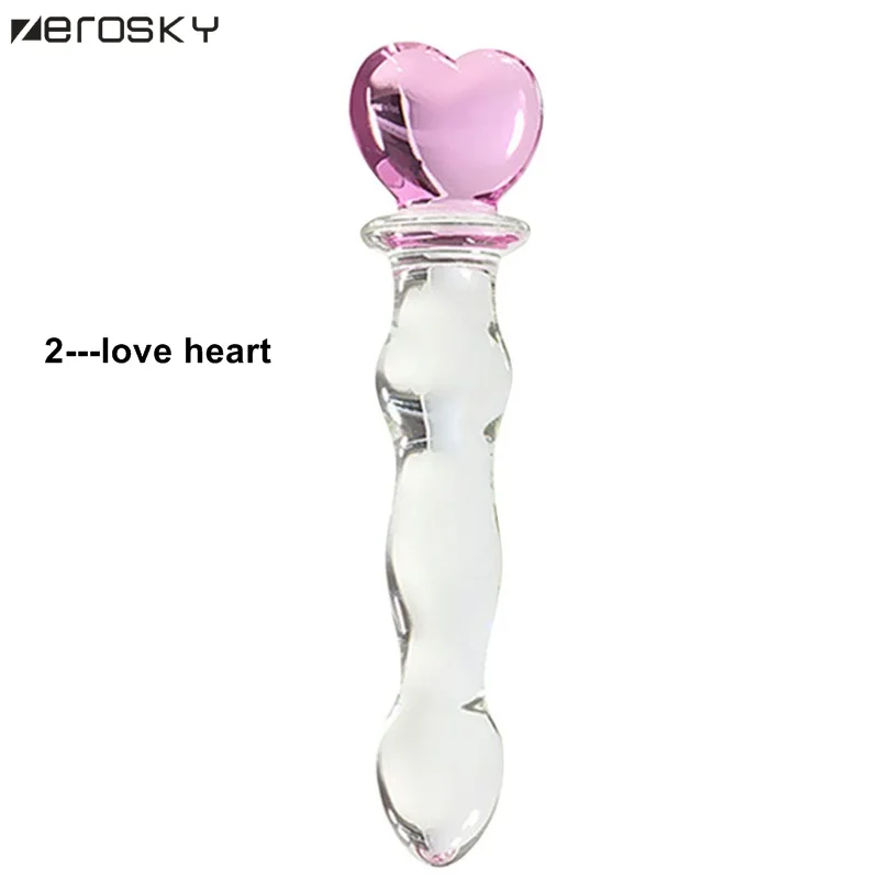 Zerosky Crystal Glass Dildo Penis Beads Vaginal Anal Plug Stimulation Buttplug Vibrator Sex Toys for Woman Shop |