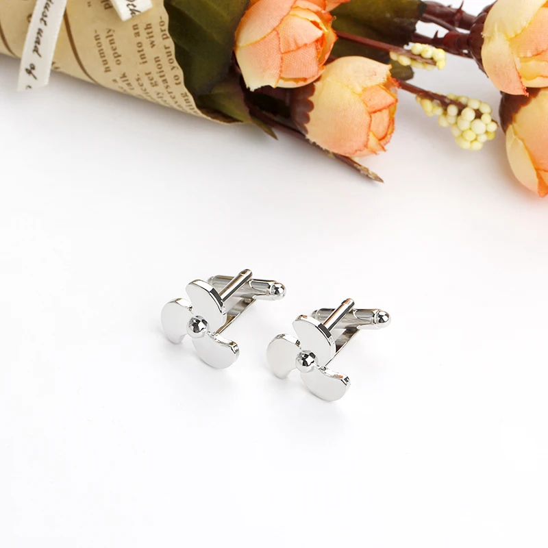 Пропеллеры самолет веер пилот папа презентация подарок французские запонки|f