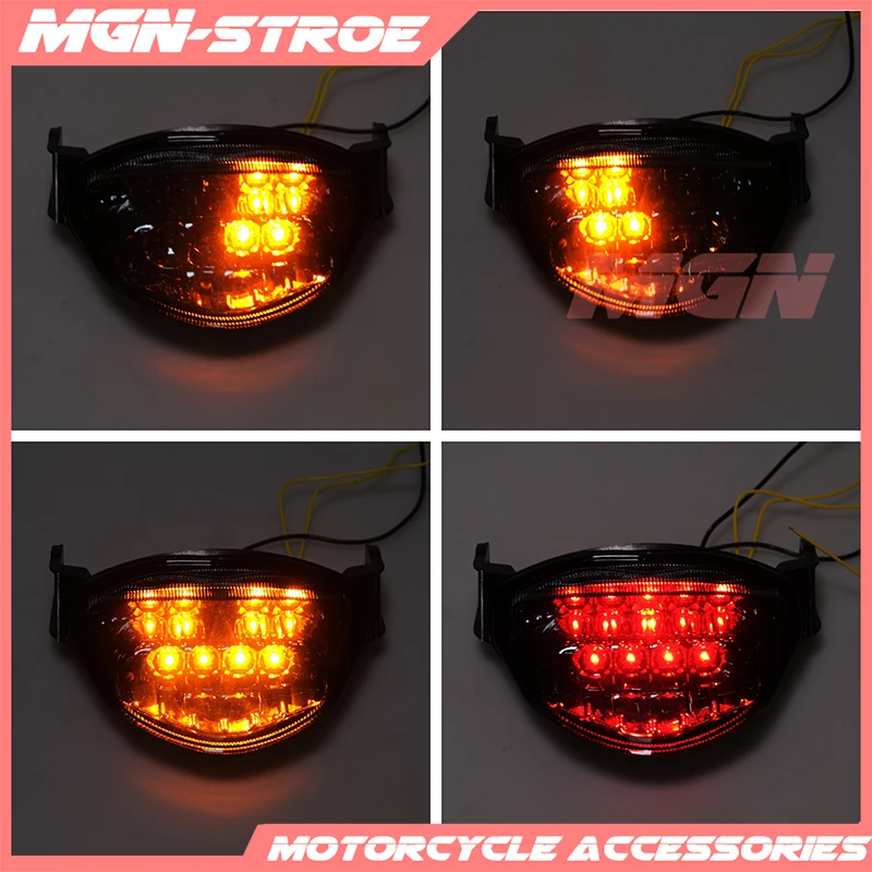 Светодиодный задний поворотный сигнал для мотоцикла Встроенный стоп-сигнал GSXR1000