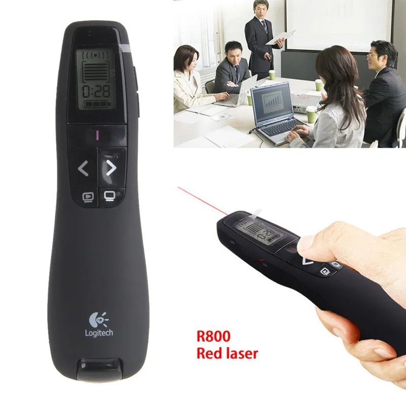 QIYING 2 4 ГГц беспроводной ведущий logitech R800 дистанционного Управление листания