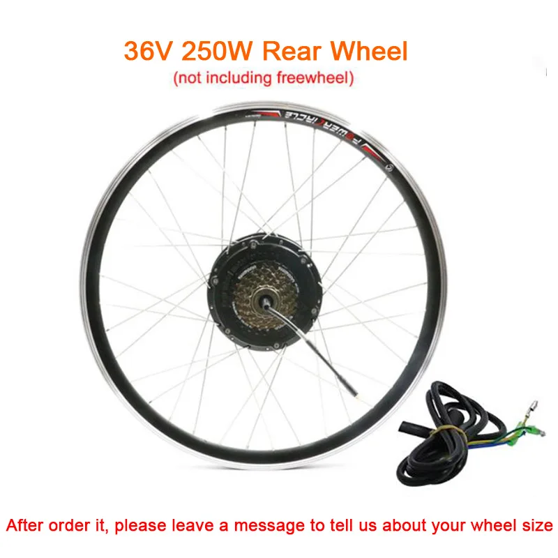 36V250W Rear Wheel JS 36V 48V 250W 350W 500 W, фара для электровелосипеда в комплект для переоборудования электрического велосипеда мотор для центрального движения колеса Электрические Велосипедные ступицы заднего колеса велосипедный двигатель eletrica - Цвет: 36V250W Rear Wheel