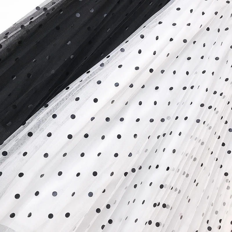 ONLYSVTER Polk Dot Женская плиссированная юбка 2019 весна лето трапециевидная