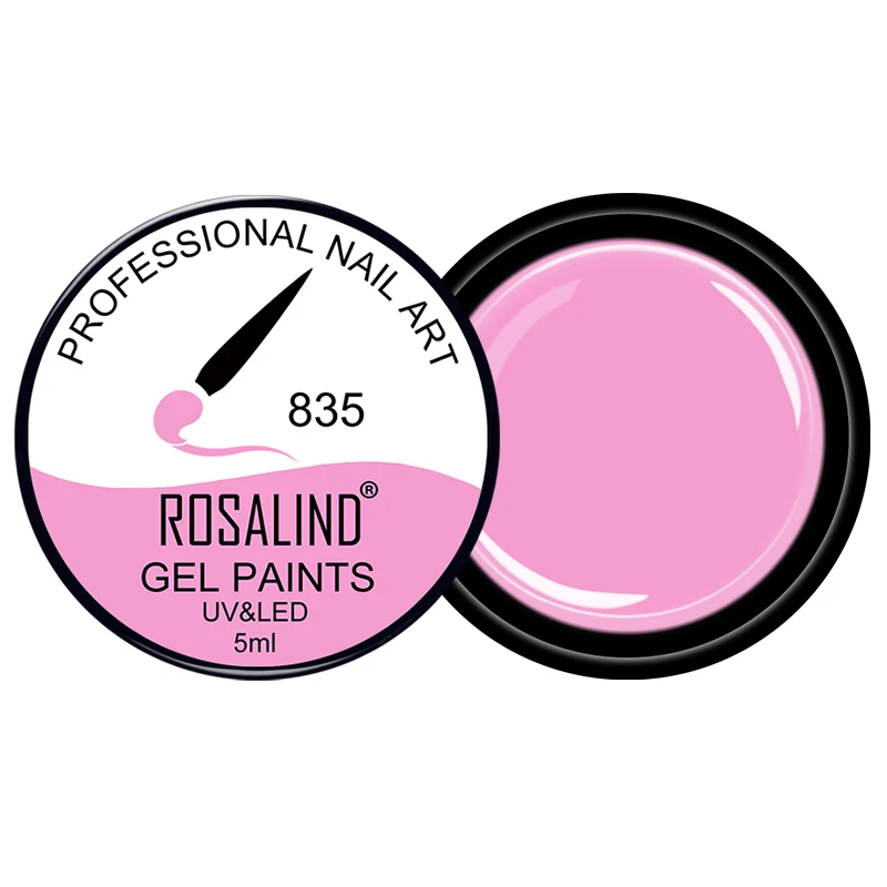 Гель лак для ногтей Rosalind 5 мл #831 860 отмачиваемый однотонный живописи базовый и