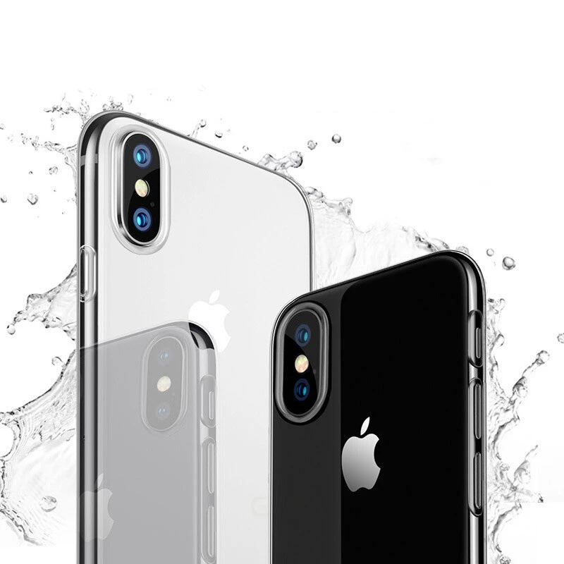 Расширенный Прозрачный чехол для телефона iPhone X Soft задняя В виде ракушки