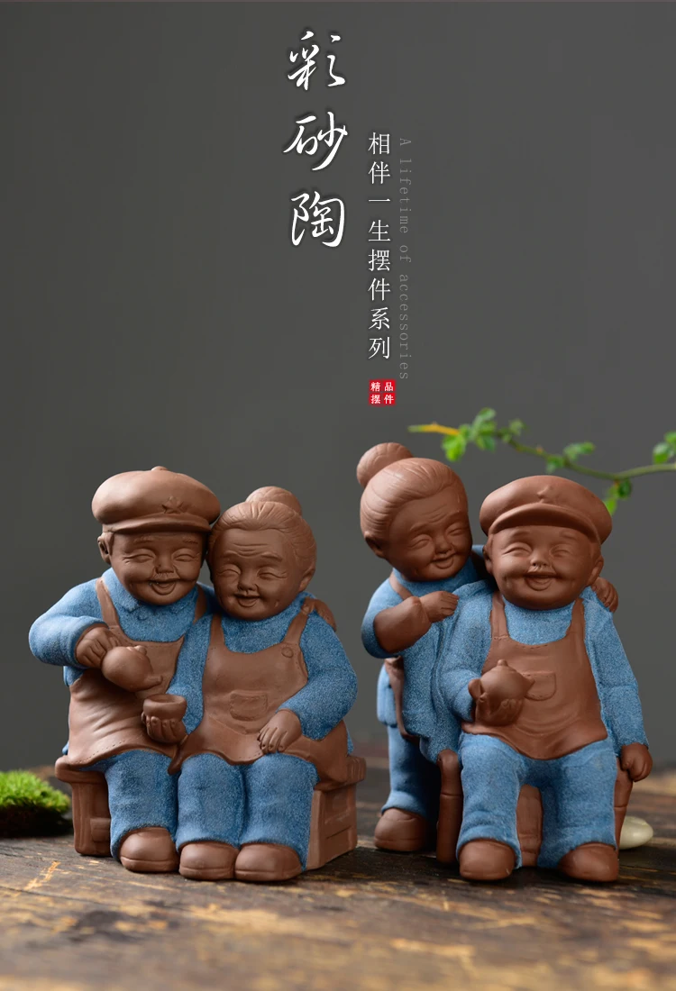 2PCS -Gold award Artwork-OFFICE home Bedroom Marvellous Decorative art &quot elder Mom gift CHINA handcraft porcelain pottery ART | Дом и сад