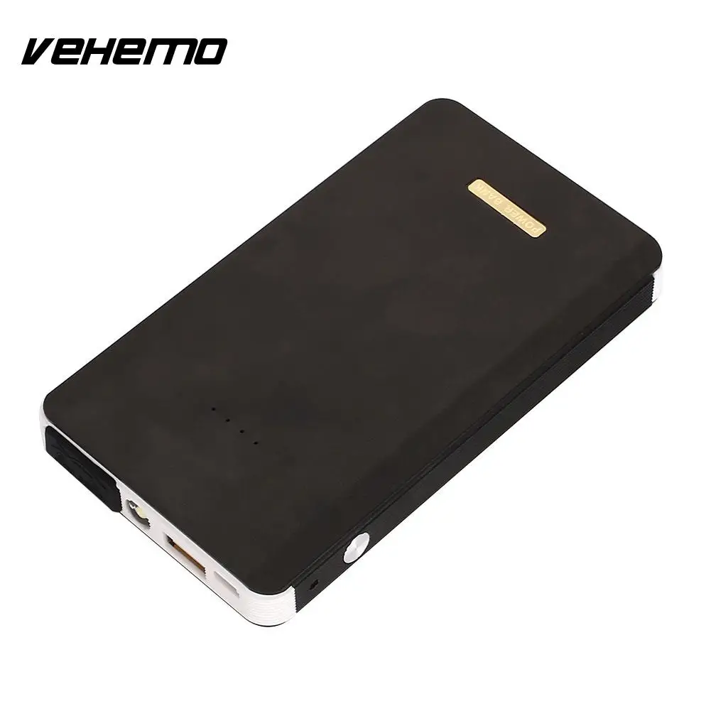 black Vehemo без батареи 1 светодиодный светильник Многофункциональный портативный комплект питания power Bank мотоциклетный автомобильный стартовый комплект зарядное устройство Booster - Цвет: black
