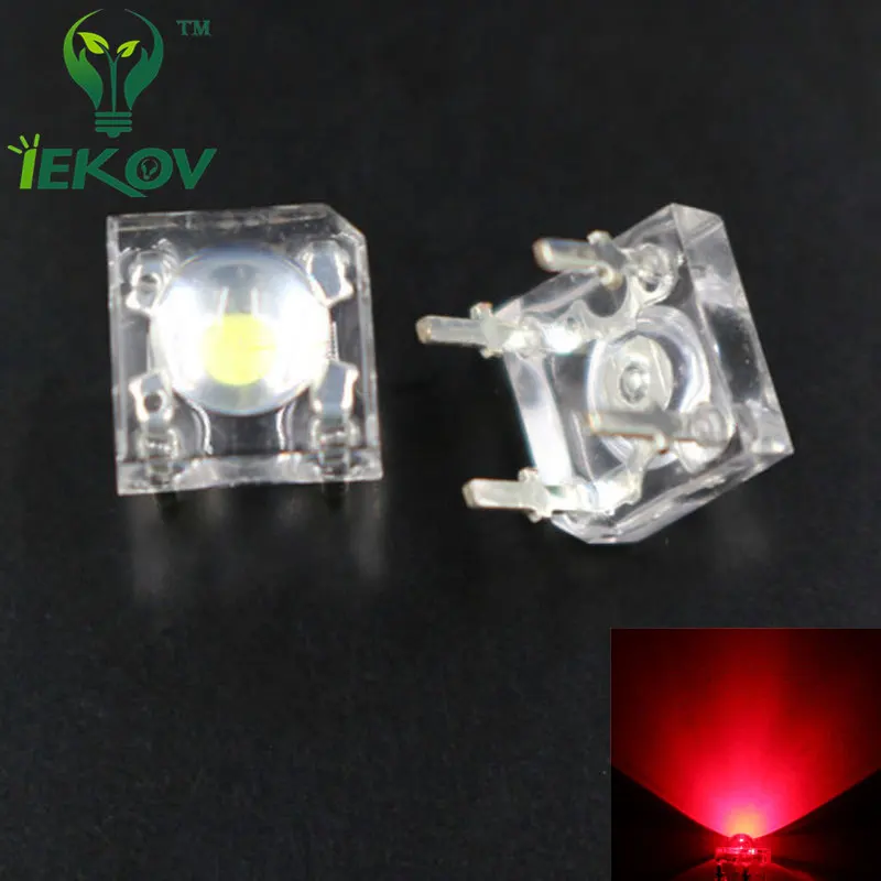 100 шт. светодиодный RGB 5 мм Пиранья мощный поток общий анод s 4 pin купол Широкий