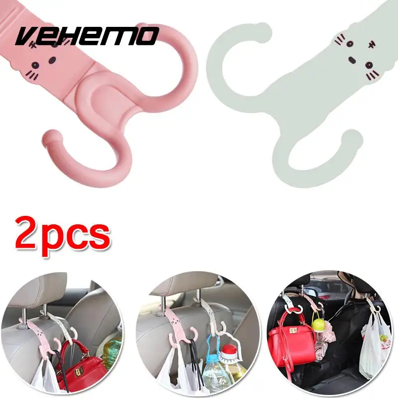 Милый подголовник крючок вешалка для автомобильного сиденья мультяшный дизайн