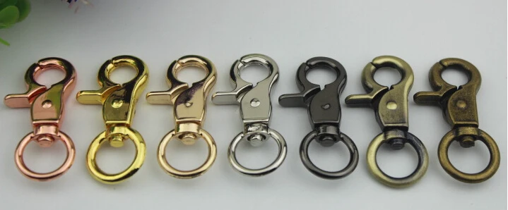 10 шт./лот аксессуары для багажа бледно-золотая цепочка ключей с застежкой |