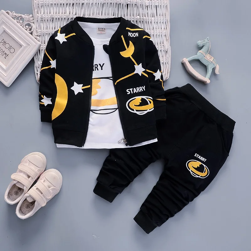 BibiCola boys clothing sets spring autumn children 3pcs tracksuit for babe clothes outfits kids sport suit set | Детская одежда и