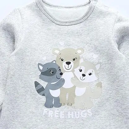 grey melange Боди для малышей; детская зимняя плотная теплая одежда для маленьких мальчиков и девочек; флисовая одежда с длинными рукавами для малышей; стеганый Детский комбинезон - Цвет: grey melange