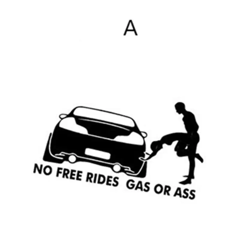 Новейшая автомобильная наклейка Gass или Ass &quotNo Free Rides&quot Наклейка на окно