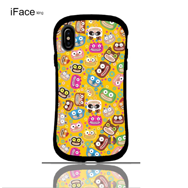 Iface king чехол для телефона мультяшный милый глянцевый маленький чехол на талию для iphone 7 8 PLUS X S R MAX защитный противоударный чехол для телефона - Цвет: yellow