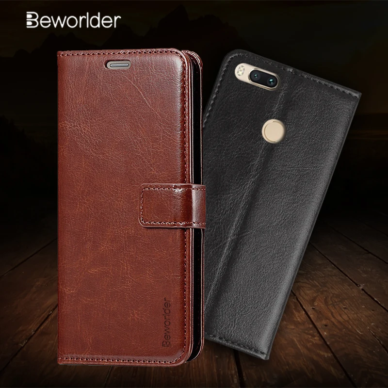 Beworlder Для Сяо Mi A1 чехол 5X бумажник PU кожаный Слот для карты мягкие ТПУ телефона