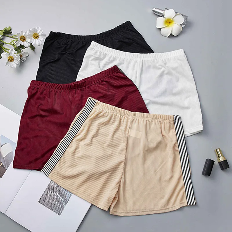 Women Solid Color Elastic Comfy Soft Female Hot Pants Plus Size Seamless Under Safety Shorts Short Tights New Underwear Femme | Женская