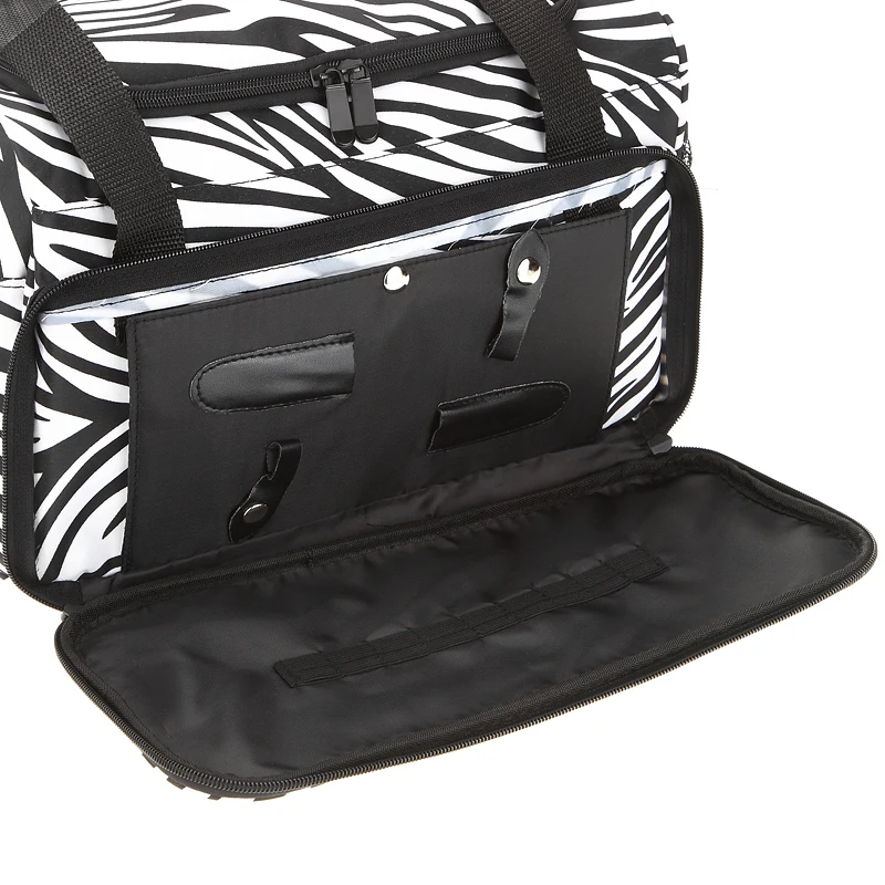 Портативный профессиональный салон Инструменты для волос Холщовая Сумка Зебра