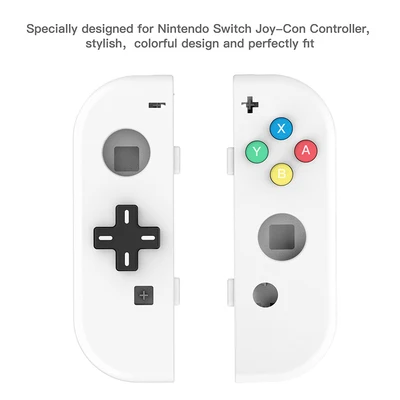 Чехол для корпуса для nintendo Switch контроллер NS Joy-Con прозрачная запасная часть DIY пользовательский чехол s для nintendo Switch - Цвет: Pure White