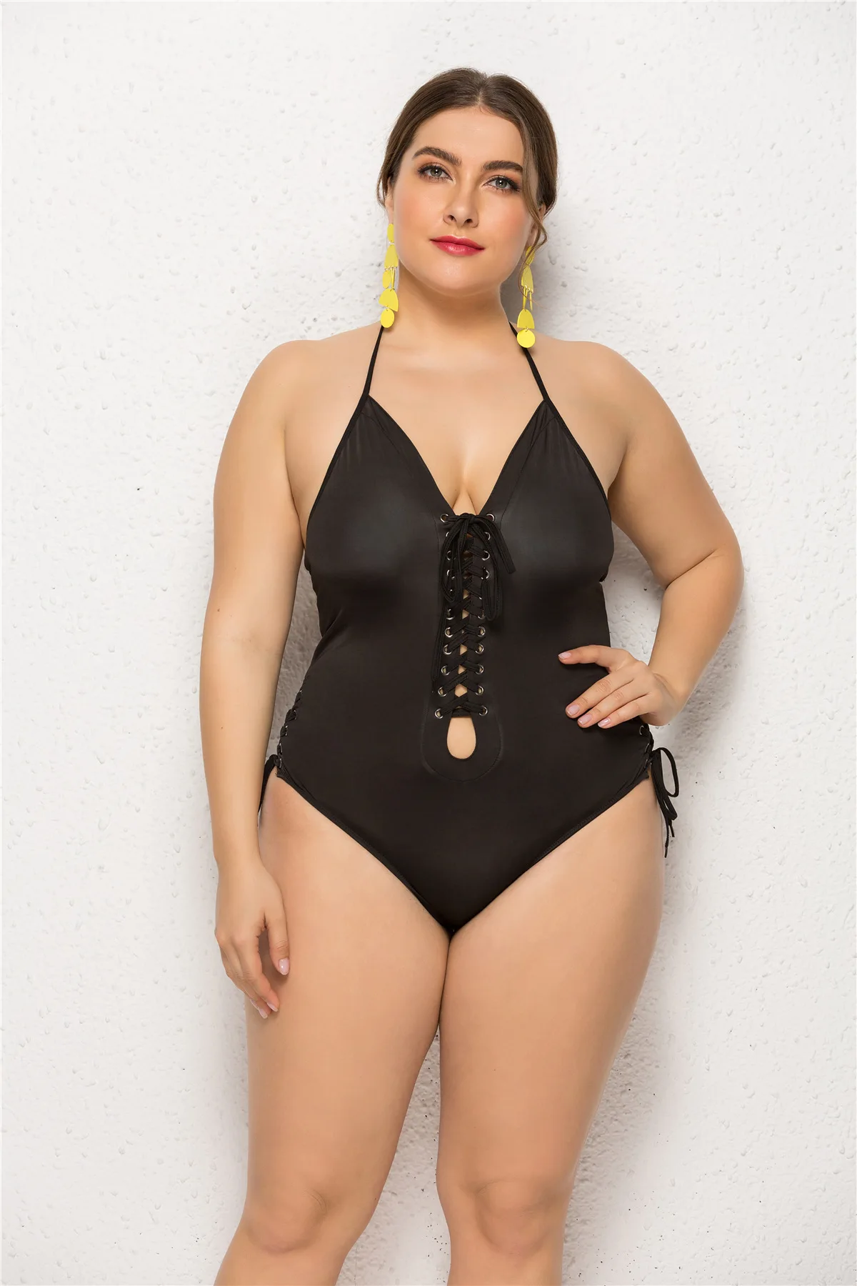 2019 европейский и американский женский Одноцветный новый купальник для женщин