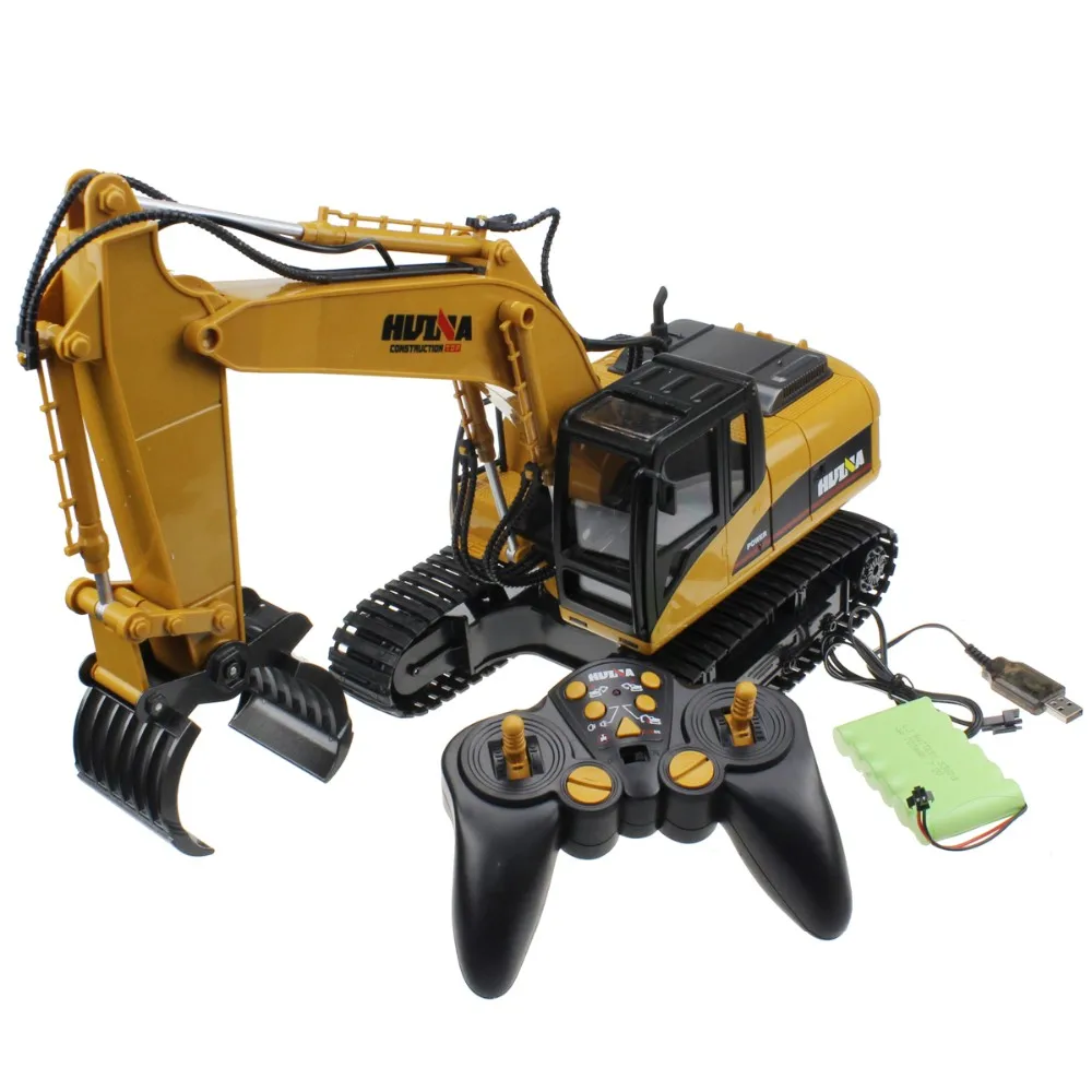 HUINA 1570 16CH RC Лесоматериалы металлические Grab древесины 2 4G 1/14 Инженерная грузовик на