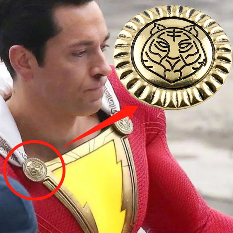 Shazam Билли Бэтсон плащ значок костюм косплей мужчины супергерой вечевечерние