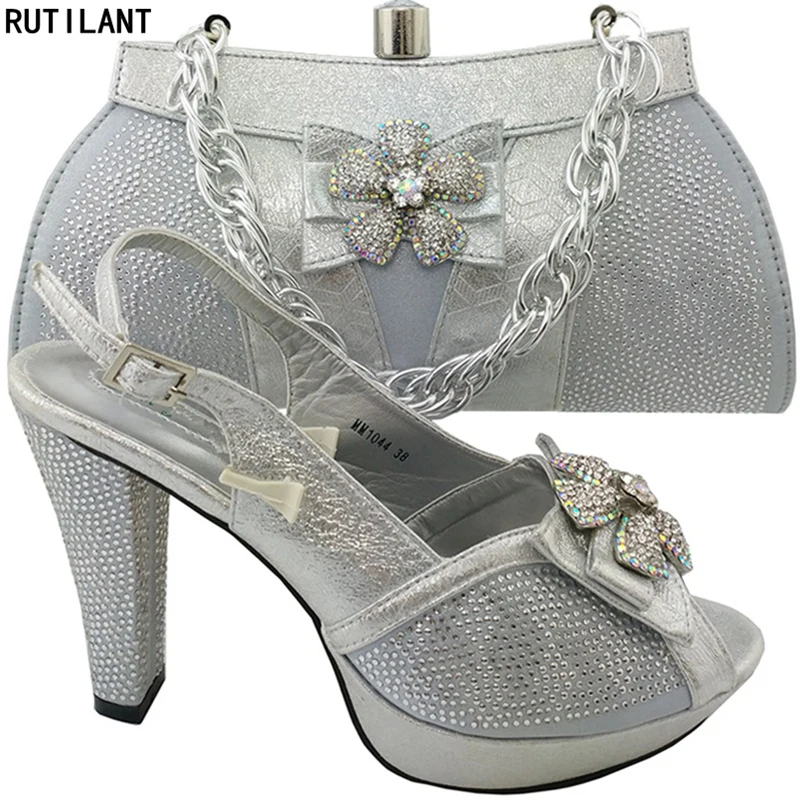 Новейшая женская обувь и сумка в комплекте высокого качества итальянский дизайн